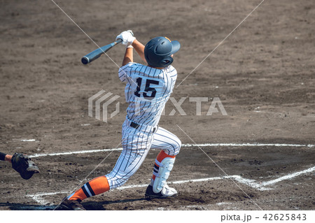 高校野球試合風景 42625843