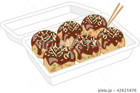 たこ焼きのイラスト素材 42625976 Pixta