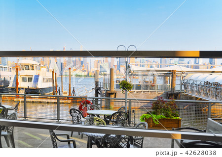 Skyline view  from opposite side of Hudson gulf 42628038