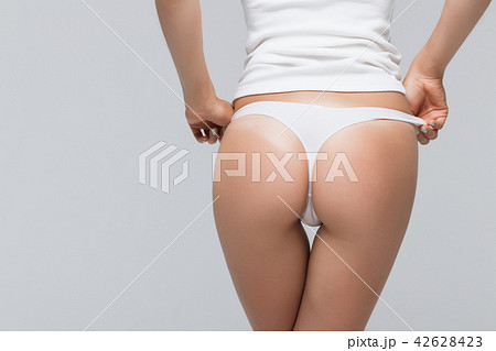 Woman with Perfect Body Removing Underwear Stock Image - Image of female,  attractive: 122788539