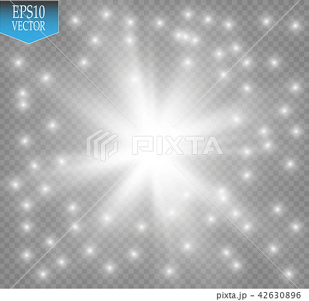 Glow light effect. Starburst with sparkles on transparent background. Vector illustration. Glow light effect. Starburst with sparkles on transparent background. Vector illustration. 42630896