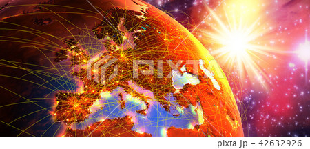 airspace and airways connecting cities over europe airspace and airways connecting cities over europe 42632926