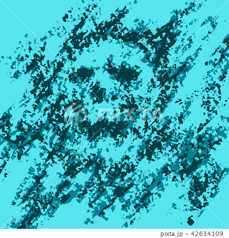 Scary skull abstraction from debris. Vector 42634109