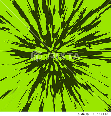 The monster face is covered in black blood. Vector 42634118