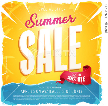 Hot Summer Sale Banner 42634712