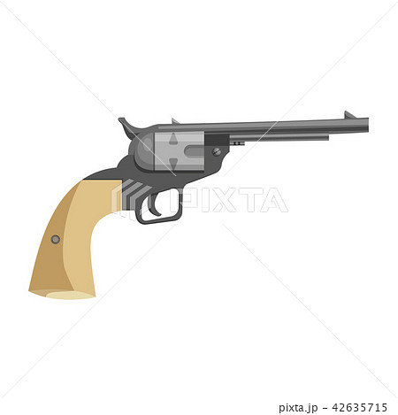 Cartoon Revolver Iconのイラスト素材