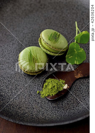 抹茶マカロン/Matcha green tea macaroons 抹茶マカロン/Matcha green tea macaroons 42636204