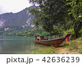 boats on the lake in Thailand 42636239