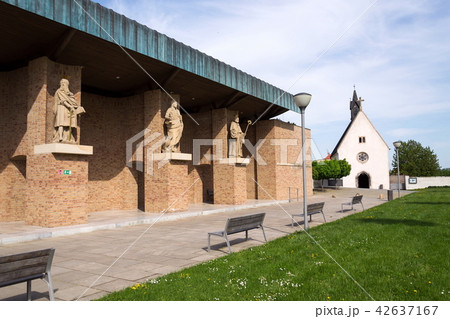 Gallery of Saints before Velehrad Basilica Gallery of Saints before Velehrad Basilica 42637167
