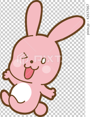 可愛的小兔子插圖素材 可愛的小兔子插圖素材 42637667