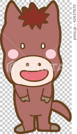 可愛的馬圖材料 42637670