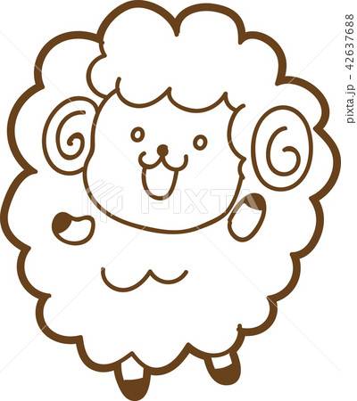 ベスト50 かわいい 簡単 羊 イラスト 最高の動物画像