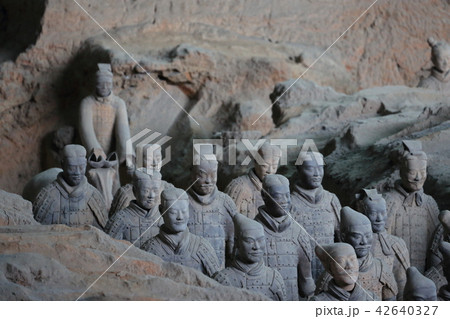 世界遺産 中国 西安 兵馬俑 世界遺産 中国 西安 兵馬俑 42640327