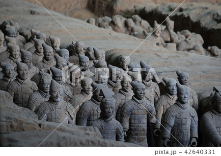 世界遺産 中国 西安 兵馬俑 世界遺産 中国 西安 兵馬俑 42640331