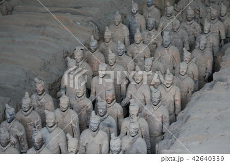 世界遺産　中国　西安　兵馬俑 42640339