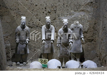 世界遺産 中国 西安 兵馬俑 世界遺産 中国 西安 兵馬俑 42640434