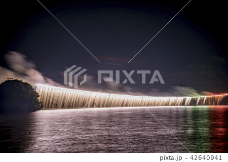 【さがみ湖湖上祭花火大会 ナイアガラ】 【さがみ湖湖上祭花火大会 ナイアガラ】 42640941