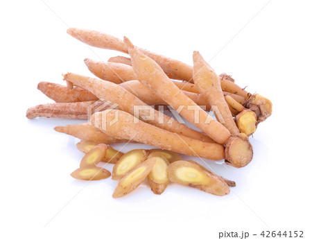 Fingerroot, Boesenbergia on white background 42644152
