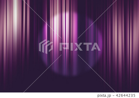 spotlight on purple movie theater curtains 42644235