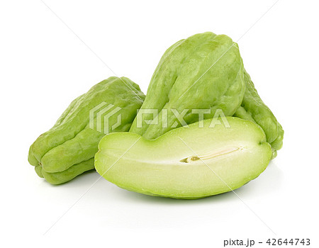Chayote on white background Chayote on white background 42644743