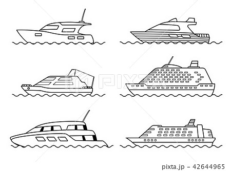 Passenger ships. Ocean Liners, yachts set. Passenger ships. Ocean Liners, yachts set. 42644965