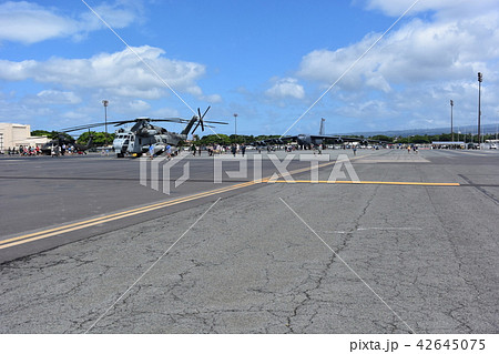 ハワイ　オアフ島の米空軍ヒッカム基地 42645075