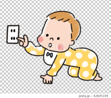 赤ちゃんのトラブル_感電 42645195