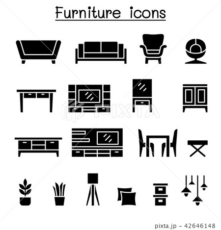 Furniture icon set Furniture icon set 42646148