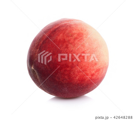 Peach isolated on white background Peach isolated on white background 42648288