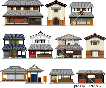 日本家屋のイラスト素材
