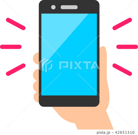 スマートフォンを持つ手 42651310