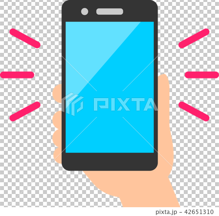 スマートフォンを持つ手 42651310