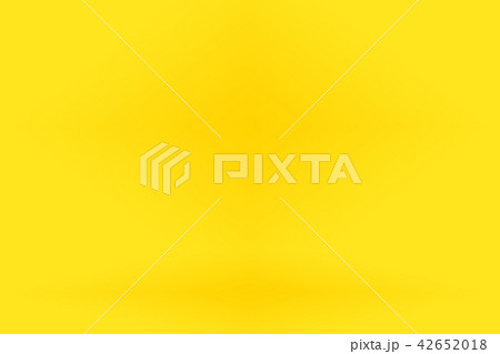 Yellow empty studio room background, template mock up for display of content or product Yellow empty studio room background, template mock up for display of content or product 42652018