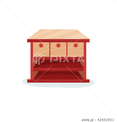 Chest of drawers, interior design element vector Illustration on a white background 42652051