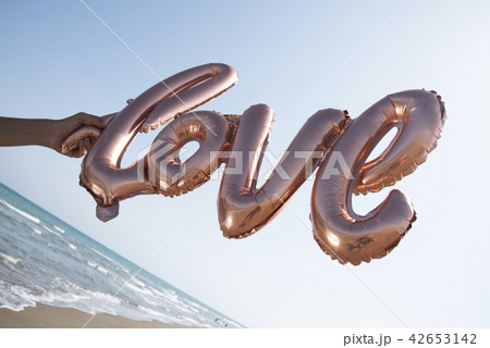 balloon in the shape of the word love balloon in the shape of the word love 42653142