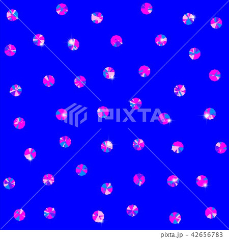 Seamless pattern with shiny diamonds or chrystals tiled background abstract vintage polka dot 42656783