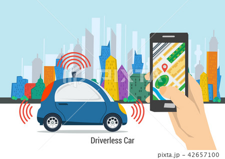 Mobile control for driverless car Mobile control for driverless car 42657100