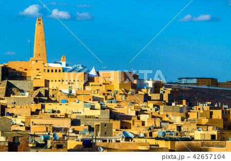 View of Ghardaia, a city in the Mzab Valley. UNESCO world heritage in Algeria View of Ghardaia, a city in the Mzab Valley. UNESCO world heritage in Algeria 42657104