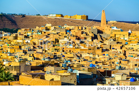 View of Ghardaia, a city in the Mzab Valley. UNESCO world heritage in Algeria 42657106
