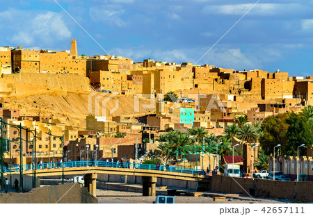 View of Ghardaia, a city in the Mzab Valley. UNESCO world heritage in Algeria 42657111