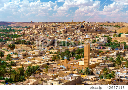 View of Beni Isguen, a city in the Mzab Valley. UNESCO world heritage in Algeria 42657113
