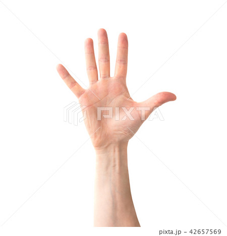 Woman open hand Woman open hand 42657569