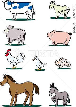 食肉の家畜のイラスト素材