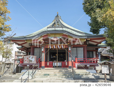阿倍王子神社の本殿 大阪市阿倍野区 の写真素材
