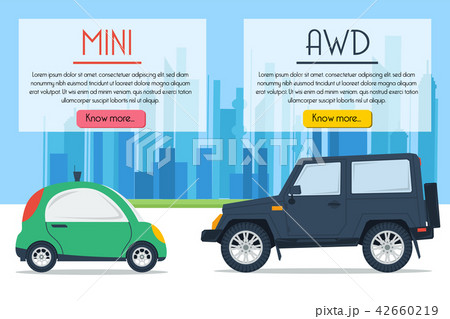 Banner template - MINI vs AWD car Banner template - MINI vs AWD car 42660219