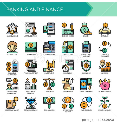 Banking and Finance,   Pixel Perfect Icons. 42660858