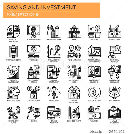 Saving and Investment ,   Pixel Perfect Icons 42661101