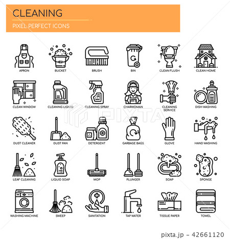Cleaning Elements ,   Pixel Perfect Icons 42661120