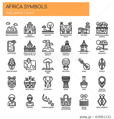 Africa Elements , Pixel Perfect Icons Africa Elements , Pixel Perfect Icons 42661132