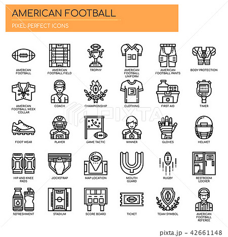 American Football , Pixel Perfect Icons American Football , Pixel Perfect Icons 42661148